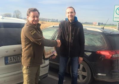 Ukrainos kariai nuoširdžiai padėkojo Lietuvos ūkininkams.